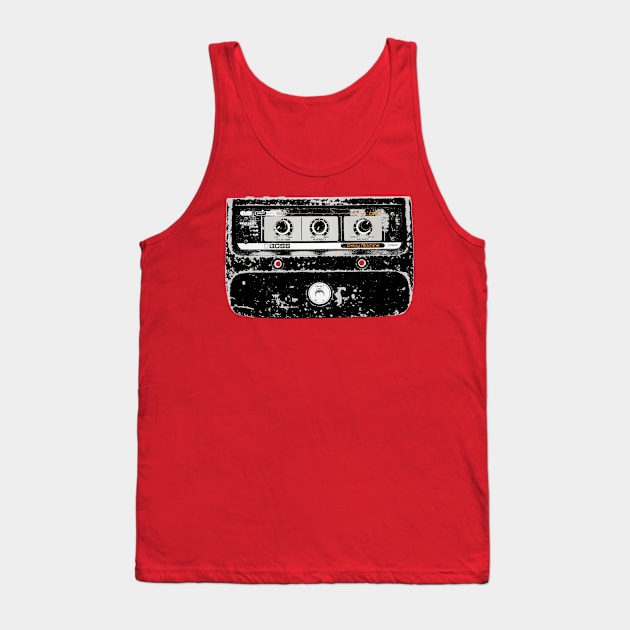 Boss Delay Machine / Guitar FX Fan Art Design Tank Top by DankFutura